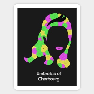 Umbrellas of Cherbourg movie fan art minimal french new wave Catherine Deneuve Jacques Demy Magnet